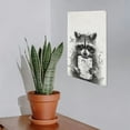 thumbnail image 7 of JEUXUS Raccoon Metal Art Hanging Painting 8*12in 8x12in, 7 of 7