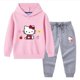 thumbnail image 3 of Hello Kitty primavera y otoño nueva ropa para niños Sudadera con capucha suéter pantalones de dos piezas de algodón para bebé traje de manga larga para niños, 3 of 5