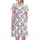 thumbnail image 1 of Balery Poodle Dog Vestidos sueltos de manga corta para mujer, vestidos de verano 2025, vestidos casuales de corte A con vuelo., 1 of 6