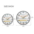 thumbnail image 2 of Abstract Stripes and Dots Wall Clock Modern Decor Acrylic Clock Golden Hands 9.5in, 2 of 12