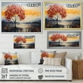 thumbnail image 4 of Designart "love Landscape Melting Hearts IV" Romantic Landscape Canvas Art Print, 4 of 5