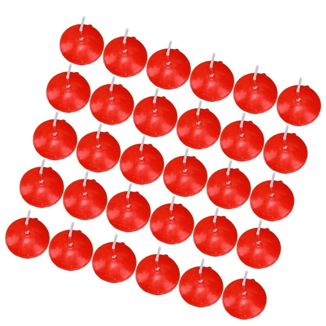 Velas flotantes,Centros de mesa románticos con velas flotantes sin perfume,Velas candelita de larga duración sin llama y sin humo,Mini juego de velas pequeñas para decoración del Rojo