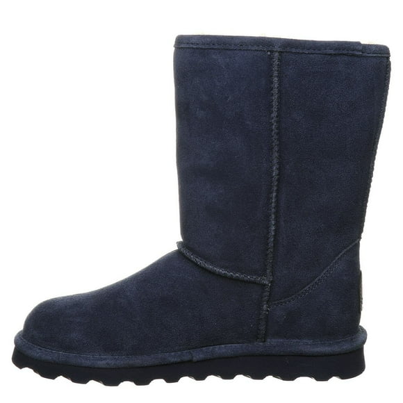 BEARPAW Women's Elle Short Cadet Size 8 | Women's Boot Classic Suede | Women's Slip On Boot | Comfortable Winter Boot