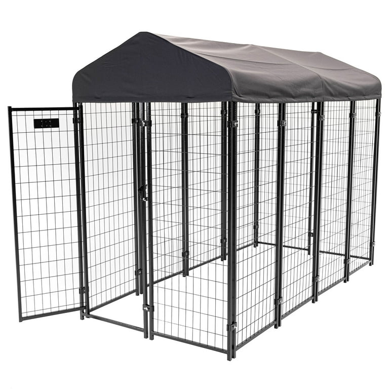 Lucky Dog STAY Series 4 x 8 x 6 Foot Roofed Steel Frame