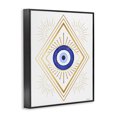 thumbnail image 2 of Stupell Industries Bohemian Vivid Blue Eye Vintage Geometric Deco Glam Shapes Black Framed Giclee Art, 24 x 30, by Amanda Greenwood, 2 of 7