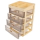 thumbnail image 3 of Organizador de escritorio con cajones Cajón de almacenamiento de escritorio Cajón de varios niveles Soporte de papelería, 3 of 6