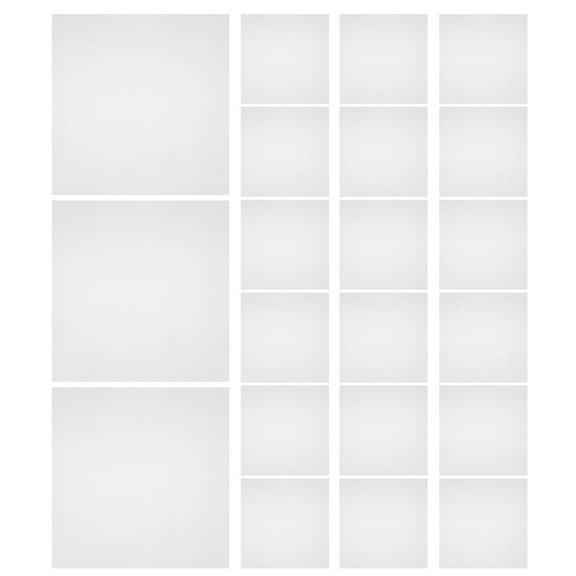 WHAMVOX 50 Sheets Floral Paper Creative Present Wrapping Tissue White