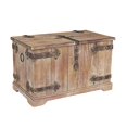 thumbnail image 1 of Household Essentials Decorative Victorian Inspired Trunk, Rustic Brown, Large, 1 of 2