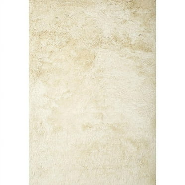 Abacasa Luxe Shag Ivory 8x10 Area Rug