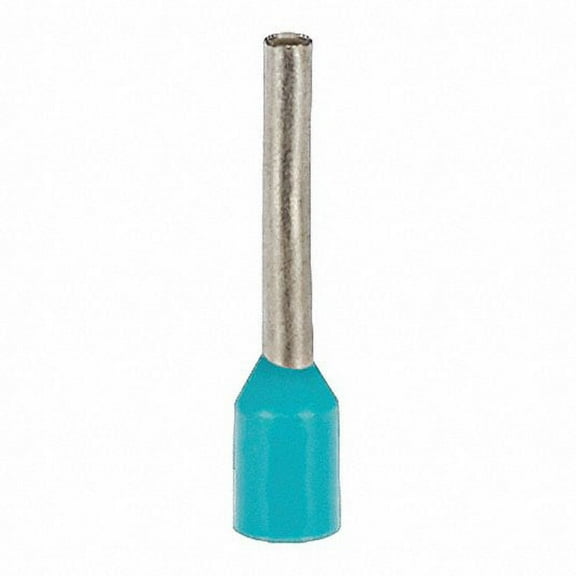 Eclipse Wire Ferrule, Turquoise, AWG 22, 8 mm Barrel, Sold 500 / Zack pack (701-027)