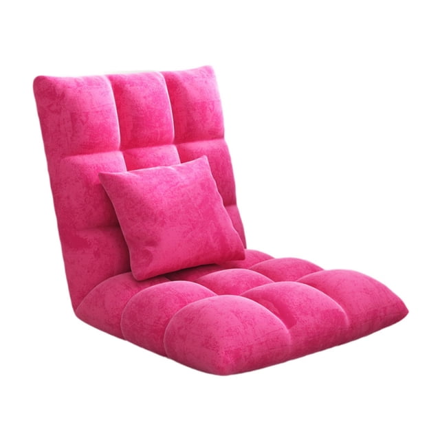 simhoa Canapé de Sol Pliable Doux pour Salon Chambre d'Amis Maison Rouge Rose