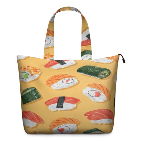 Weekender Bag Sport Travel Duffle Bag for Travelers on Short Trips Sushi