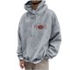 thumbnail image 2 of Sudadera con capucha para hombre, estilo casual, con cuello redondo, estampado, manga larga, blusa de poliéster, 2 of 6