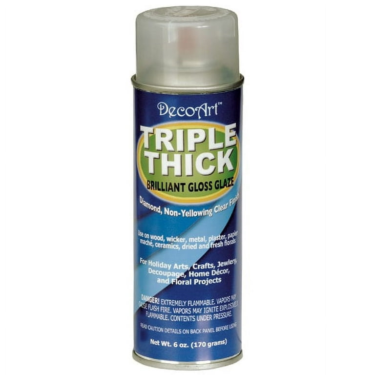 DecoArt TG01-21 Triple Thick Gloss Glaze Spray, 6-Ounce 