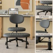 Ergonomic Office Chair – Multi-Position Cross Legged Design for Adults, Swivel Meditation & ADHD Fidget Desk Chair with Back Support & Rolling Base