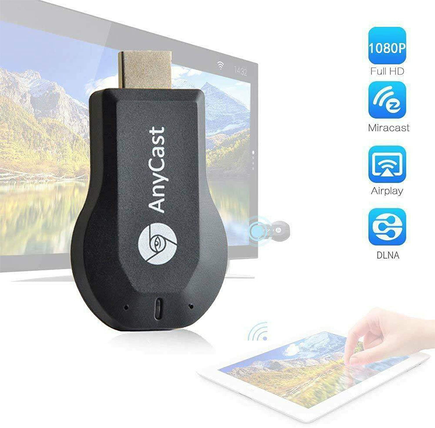 Avizar Dongle Récepteur vidéo Wifi HDMI Image Full HD 1080p Miracast,  Airplay, DLNA - Lecteur multimédia - LDLC