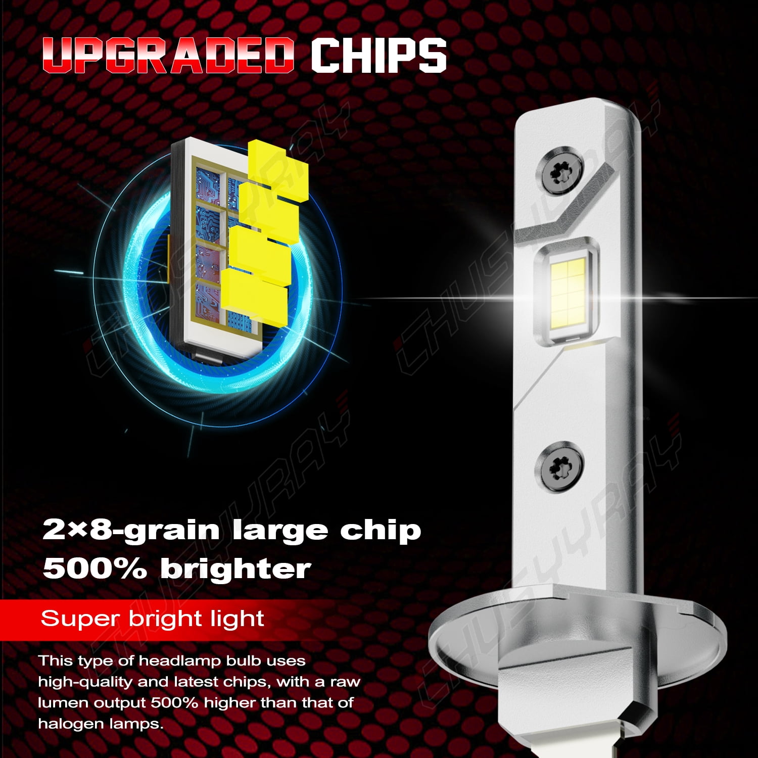For Ford Fiesta 2014 2015 2016 LED Headlight High Low Beam + Fog Light Bulbs H1+H11+H11 6000K White 6x