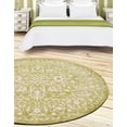 thumbnail image 5 of Unique Loom New Classical Collection Area Rug - Olympia (6' 1" Round Light Green/Ivory), 5 of 7