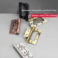 thumbnail image 4 of Door Hinges,5 in Stainless Steel Wire Drawing Nickel Hinges Ball Bearing Automatic Door Closing 2Pack,Gold (Color : Silver), 4 of 5