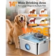 thumbnail image 4 of Fuente de Agua para Perros Ficuswin Acero Inoxidable 12L/406oz, 4 of 8
