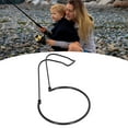 thumbnail image 3 of Fishing Reel Shelf, Stainless Steel U Shaped Frame  Reel Rack Short Type  for Storing Black,Silver,Gold, 3 of 8