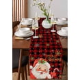 thumbnail image 2 of Table Runners 36 Inches Long Dress Scarves, Red Plaid Christmas Farmhouse Kitchen/Dining Table Runner, Short Coffee Tablerunners, Santa Xmas Snowflake Farmhouse 13x36 Inch, 2 of 7