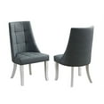 thumbnail image 4 of KB PC60-G Vinyl Kitchen Dinette Dining Side Chairs, Grey - Set of 2, 4 of 4