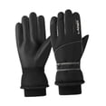 thumbnail image 3 of Guantes cálidos de invierno, 1 par, guantes de nieve para conducir, deportes al aire libre, snowboard Negro y gris, 3 of 8