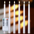 thumbnail image 4 of 6 Pzs Velas Led Decorativas Llama Realista Y Control Remoto Belug, Beige, 4 of 5