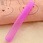 Yesbay 1Pcs Travel Toothbrush Holder Case Tube Protect Cover Box,Purple