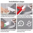 thumbnail image 2 of Practical Rubber Retaining Strip for Effective Water Blocking in the Shower, 2 of 10