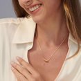 thumbnail image 3 of Collar de oro para mujer, collar chapado en oro, collar de flor de loto, collar de cuentas simple, joyería diaria para niñas, 3 of 5