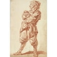 thumbnail image 2 of Jakob Matthias Schmutzer 11x14 Gold Ornate Wood Frame and Double Matted Museum Art Print Titled - Standing Man in Exotic Dress (1765-1810), 2 of 4