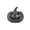Black, variant on Decorr 6.3" Gray Light-Up Jack-O'-Lantern Pumpkin, LED Hollowed-Out Pumpkin Decor, Halloween Decorations, Spooky Halloween Tabletop Figurine for Home, Party, Haunted House Decorations