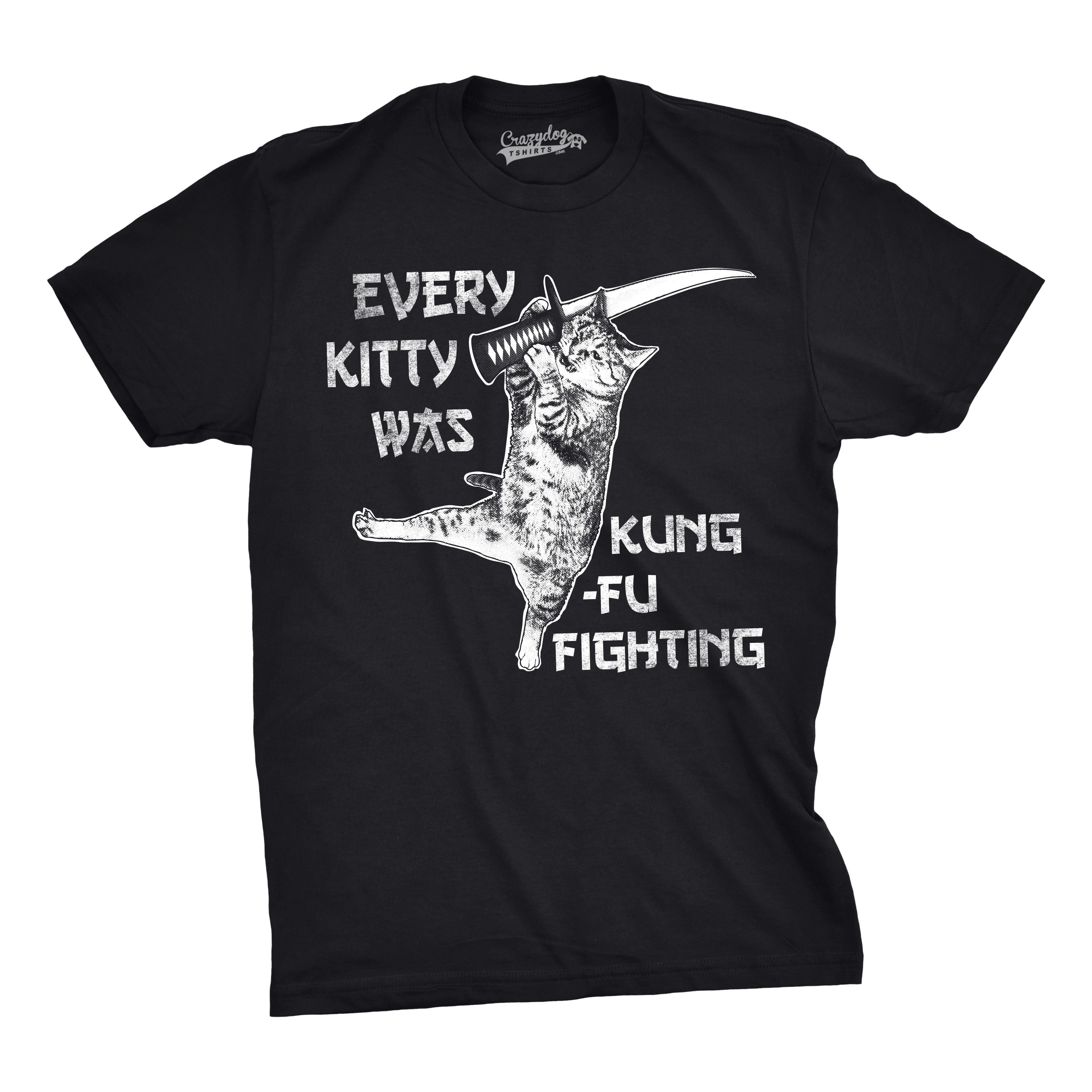 crazy-dog-t-shirts - crazy dog t-shirts mens every kitty was kung fu ...