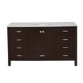 thumbnail image 4 of Horizon 60" Single Bathroom Vanity with Chocolate Cabinet and Engineered Carrara Top, 4 of 6