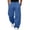 Blue, variant on Leidass Men's Baggy Sweatpants Fleece Wide Leg Lounge Sweat Pants Drawstring Waist Jogging Pants with Pockets Black L