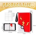 Pokemon 4Pocket Large Card Binder 400 Card Holder with Removable Sheets and Zipper Album for