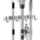thumbnail image 1 of Colgador de escoba de pared NQ acero inoxidable con 3 soportes y 4 ganchos, 1 of 2