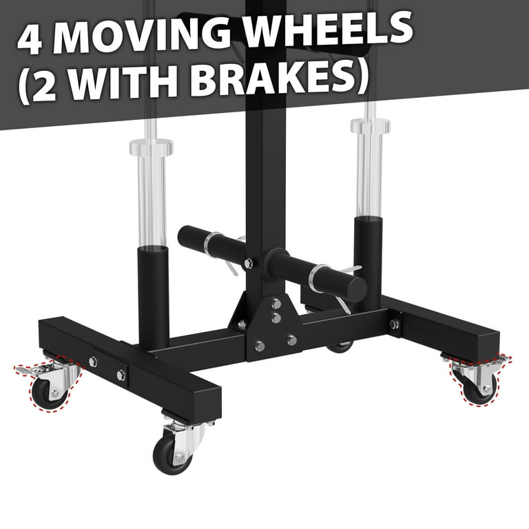 Mikolo Olympic Weight Plate Rack Tree Barbell Stand, Holders