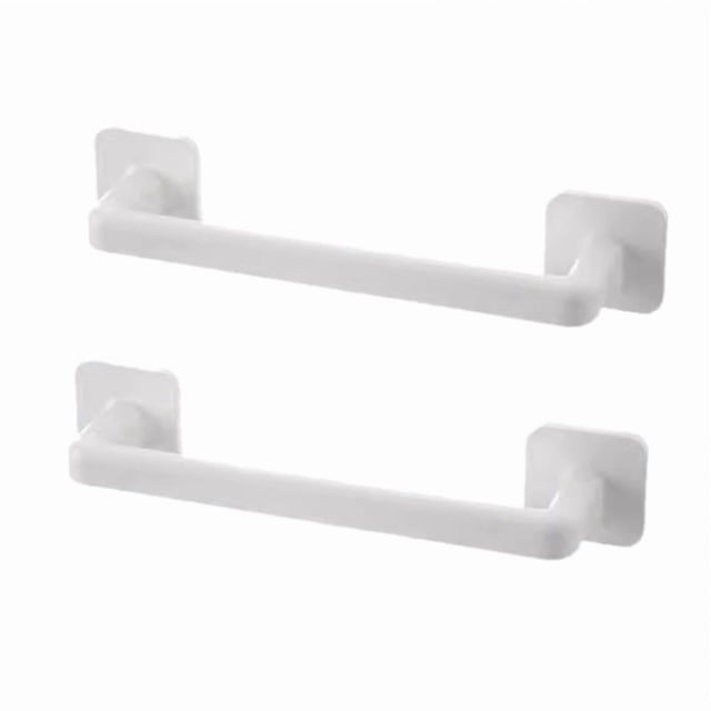 Estante de almacenamiento para baño, toallero, barra para dormitorio y balcón, 2 uds.