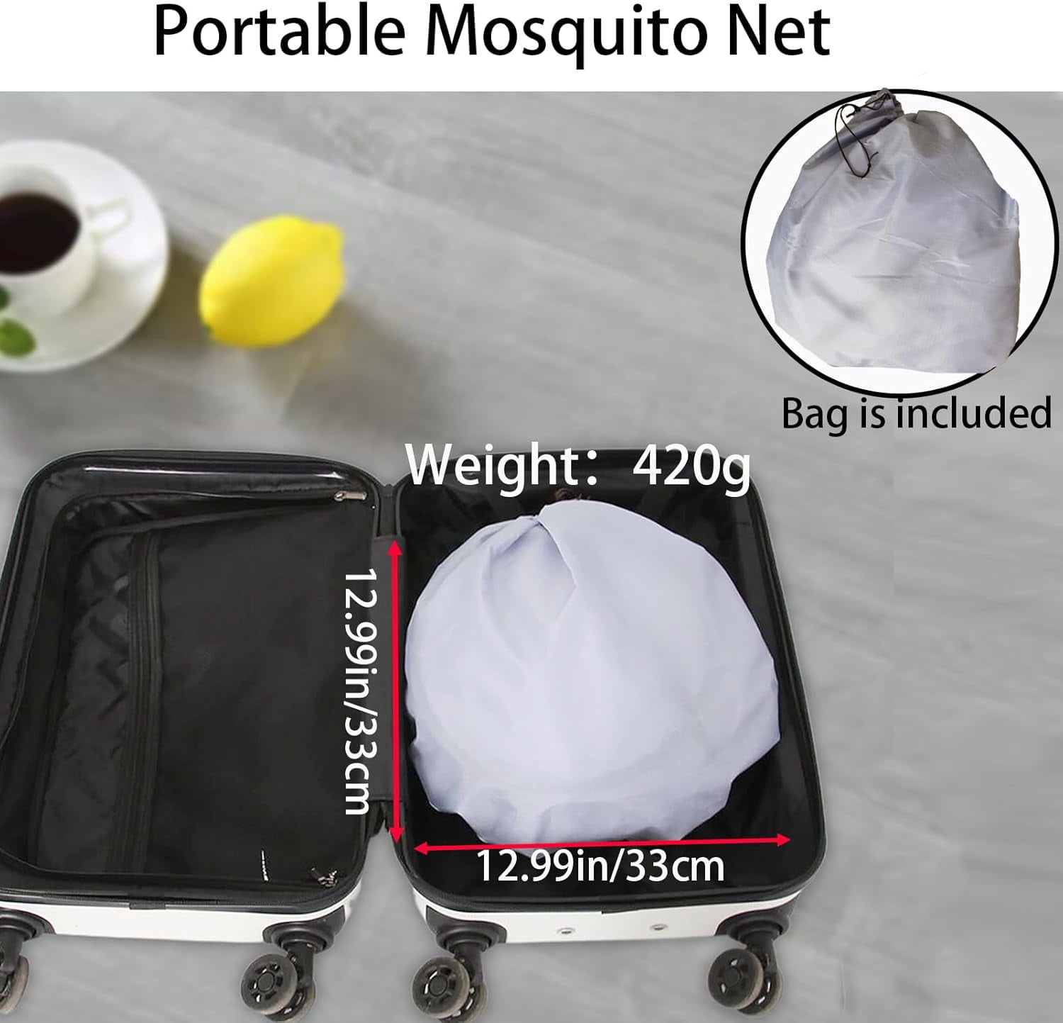 AmzDoer Mosquito Tent with Bottom, Portable Foldable Mosquito Net for Outdoor, Foldable Mosquito Net for Camping, Personal Insect-Proof Canopy, Mosquito Net for Bed, Camping, Travel, Patio, Suitable