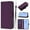 Violet, variant on ELEHOLD Case for iPhone XR, Luxury Business Leather Wallet Flip Case with Stand & Card Slots,Brown