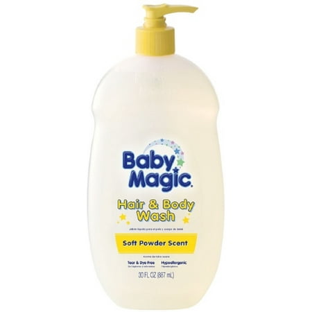 Baby Magic Gentle Hair & Body Wash, Soft Powder Scent 30 oz (Pack of