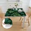 thumbnail image 2 of Awypu Tropical Jungle Leaves Banana Leaf Palm Leaf Lumbar Tablecloth Full Width Single-Sided Printing 100% Polyester Fiber 36*36, 2 of 8