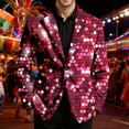 thumbnail image 2 of oqasdz Blazer for Men Festive Corduroy Sequin Print for Ready Jacket for Stretch Slim Fit Dress Coat Daily Formal Outdoor Activities, 2 of 5