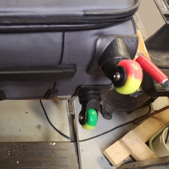 HONMEET 2Sets Replacement Luggage Caster Wheels Strong Rubber Metal 360 Degree Swivel