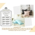 thumbnail image 6 of Grace Linen Ruffle Pillow Shams Queen Size Set of 2, 20X30 - Microfiber Soft & Breathable & smooth - Ruffle Pillowcases 20X30 - White, 6 of 7