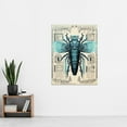 thumbnail image 2 of Fly Robot Hybrid Schematic Blueprint Futuristic Secret Complex Arcane Manuscript Gift For Him Man Cave Extra Large XL Wall Art Poster Print, 2 of 5