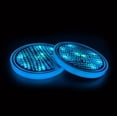 thumbnail image 1 of LINLIN LED Coasters, LED Cup Holder Lights 2 Pack LED Car Coasters with Rermote 8 Colors Cup Pad USB Cup Mat, 1 of 6